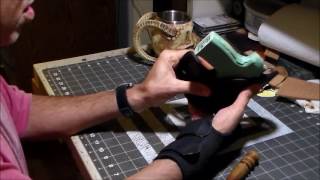 Part 1112 Wet Molding a Lined Leather Holster [upl. by Llatsyrk979]