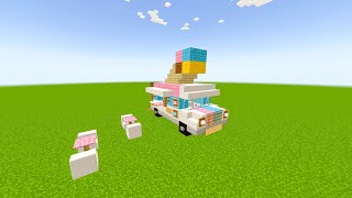 I BUILD A ICE CREAM TRUCK IN MINECRAFT viral trending [upl. by Wait787]