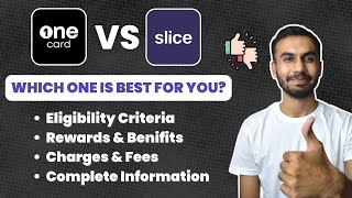 One Card Metal Credit Card vs Slice  Slice vs One Card Review [upl. by Onfre]