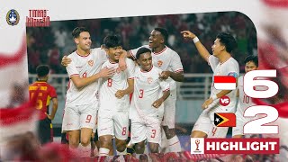 Highlights Indonesia vs Timor Leste  ASEAN U19 Boys Championship 2024 [upl. by Eiramalegna]