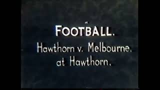 Silent footage Round 13 1938 Hawthorn v Melbourne Glenferrie Oval [upl. by Nelleoj]