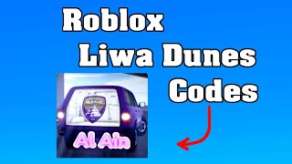 Roblox Liwa Dunes Codes  😱 [upl. by Makell]