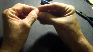 HOW TO TIE A TREBLE HOOK KNOT [upl. by Ailecnarf]