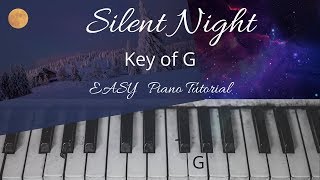 Silent Night Key of GEASY Piano Tutorials [upl. by Narad744]