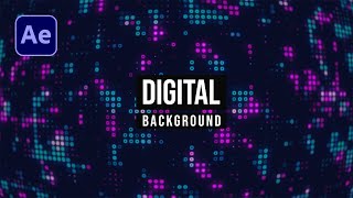 Digital Background Animation in After Effects  After Effects Tutorial [upl. by Wendeline]