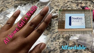 How to Apply Easy Gel X Nails At Home Using Beetles Gel X Nail Kit  Watch Me Apply amp Design [upl. by Ytsur]