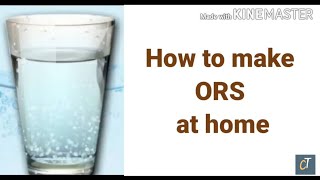 how to make ORS at homeoral rehydration solution Salt and sugar drink for diarrhoea [upl. by Windsor]