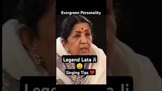 Lata Mangeshkar Ji Singing Tips ❤️ latamangeshkar latamangeshkarsongs shorts bollywood [upl. by Brozak]