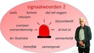 niveau A2B1B2VMBO tweede les over signaalwoorden 2 [upl. by Apicella]