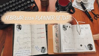 FEBRUAR 2024 PLANNER SETUP  decotogether2024  HOBONICHI WEEKS  A6  coyote diaries [upl. by Corell357]