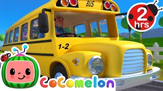 🚍 Wheels on the Bus KARAOKE 🚍 2 HOURS OF CoComelon  Sing Along With Me  Moonbug Kids Songs [upl. by Ridgley404]