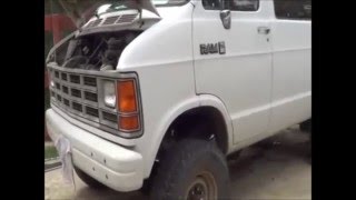 1989 Dodge van 4x4 conversion part 5 [upl. by Aleedis]