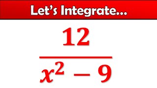 Integral of 12x29 using Integration by Partial Fractions Decomposition  Complete Walkthrough [upl. by Attennod623]