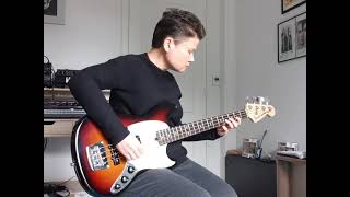 5 bass grooves on Fender Mustang American Performer bass pt6 [upl. by Ahsenroc750]