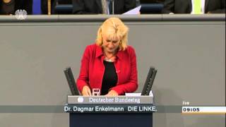 Dagmar Enkelmann DIE LINKE allein gegen Durchpeitschen des 3 GriechenlandPakets [upl. by Lipinski913]