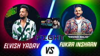 FUKRA INSHAAN FIGHT WITH ELVISH YADAV IN BIGGBOSS OTT2 [upl. by Lebar]