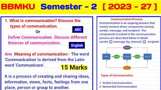 what is communication discuss the types of communication theories of communication AEC 2 English [upl. by Talanian]