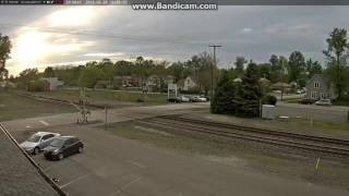 NS 1073 Penn Central Heritage Unit On Chesterton IN West Railcam 5  20  16 [upl. by Daniels631]