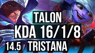 TALON vs TRISTANA MID  1618 Legendary 300 games  KR Master  145 [upl. by Inaleon2]