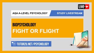 AQA ALevel Psychology  Study Livestream  Biopsychology  Fight or Flight [upl. by Charlena328]