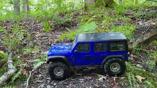 axial scx 103 exploring the natural spring in my backyard [upl. by Ardnuassak]