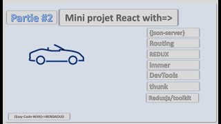 mini projet react with jsonserverreduxroutingimmerthunktoolkit partie 2 [upl. by Adnilrev]