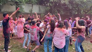 GALBANDI CHYATIYO SONG DANCE  NEPALI STUDENTS HOLI IN BANGLADESH  PRAKASH SAPUT  HOLI 2024 [upl. by Lemaceon687]