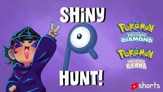 WE FOUND SHINY UNOWN R Pokemon Brilliant Diamond and Shining Pearl shorts [upl. by Modeste]