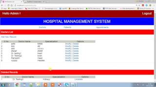 Hospital Management System [upl. by Maltzman]