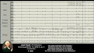 Haydn Digital Hoffstetter Streichquartett Nr 13 Hob III opus 3  orchestriert [upl. by Riabuz]