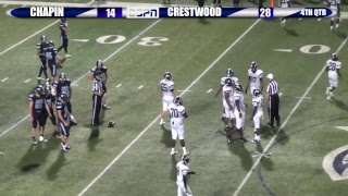 Chapin VS Crestwood Varsity Football [upl. by Shevlo]