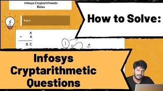 Infosys Cryptarithmetic Questions and Answers 2020  2021  PrepInsta [upl. by Enelyaj]