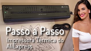 Como usar a Impressora Térmica do AliExpress para decalque de tattoo [upl. by Sulohcin128]