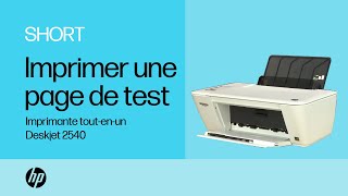 Comment imprimer une page de test avec limprimante toutenun HP Deskjet 2540  HP Support [upl. by Clauddetta254]