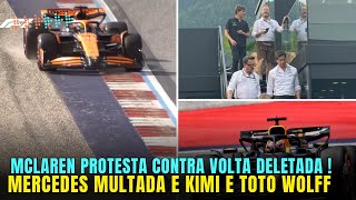 VERSTAPPEN ESCAPA DE PUNIÇÃO E MERCEDES MULTADA MCLAREN PROTESTA CONTRA VOLTA DELETADA DO PIASTRI [upl. by Munsey]