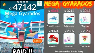 Capturing Mega Gyarados w Legendary raid 🔥 Pokemon battleviral mega Gyarados pokemongo video [upl. by Pellet]