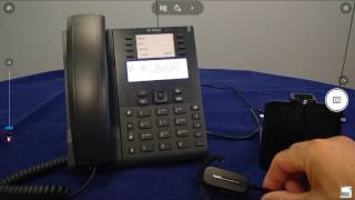 Plantronics CS540 Configuración Mitel 6865 [upl. by Trbor]