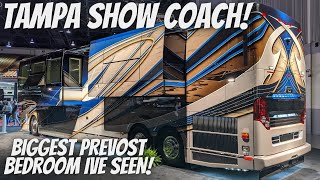 2021 Prevost Liberty Coach triple slide with 2 bedroom super slides [upl. by Uah162]