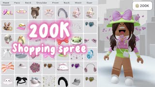 200K ROBLOX SHOPPING SPREE 🤩😱🛍️ [upl. by Frederic700]