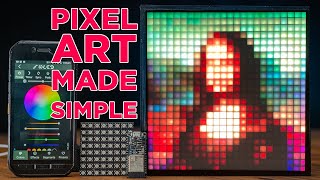 How to make Custom Pixel Art with NO CODE on Any LED Grid  GlowBit Matrix With WLED amp ESP32ESP8266 [upl. by Rehposirhc30]