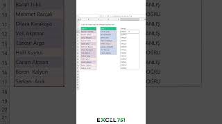 Excelde 2 Listeyi Karşılaştırma ve Kaç Fark Olduğunu Bulma Formülü  EXCEL 751 [upl. by Eerak]