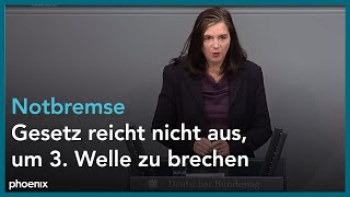 Notbremse  Katrin GöringEckardt im Bundestag am 160421 [upl. by Suoirrad]