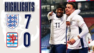 England U21 70 Luxembourg U21  Clinical Young Lions Put SEVEN Past Luxembourg  Highlights [upl. by Silva527]