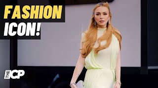 Lindsay Lohan wows in ethereal gown at Disney’s D23 Expo  Entertainmnet News [upl. by Fabiola]