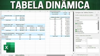 Como Fazer Tabela Dinâmica no Excel  Planilha para Baixar  Do zero até Análise de Dados [upl. by Okuy]