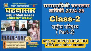 Ghatnasar Current Affairs Yearly 202425 l राष्ट्रीय परिदृश्य पार्ट 2 l Imp for UPPCS RO ARO BPSC [upl. by Eimmot878]