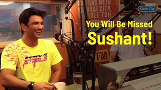 Sushant Singh Rajput You Will Be Missed  Throwback to his best memories with Radio City [upl. by Cayser]