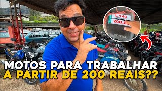 MOTOS BARATAS NO LEILÃO DO DETRAN 200 reais inicial [upl. by Coffey]