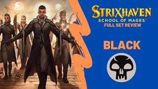 Strixhaven School of Mages Full Set Review Black Cards MTG Arena April 2021 [upl. by Puduns311]