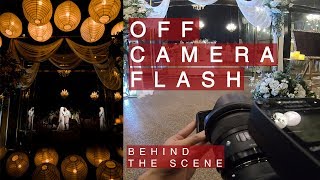 Off camera flash to light a wedding reception  Using Magmod  Behind the scene  POV [upl. by Aligna]